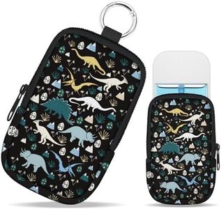 Mcapirivo Cute Dinosaur Hand Sanitizer Spray Case, Hand Sanitizer Holder Zippered Pouch, Fashion Accessory with Snap Hook for Glow Mist and Power Mist 1FL OZ