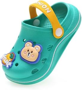 ZYLDK Zuecos para Niños Zuecos Unisex Niños Sandalias de Playa Antideslizante Respirable Piscina Jardín Zapatos Abierta de Verano Chanclas Sandalias Ligeras
