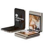 Motorola razr 50 (Beach Sand, 8GB RAM, 256GB Storage) | 3.6" External AMOLED Display | 6.9" AMOLED 120Hz Display | 32MP Selfie Camera