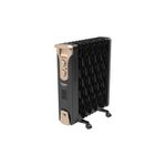 Crompton 11 Fin Insta Ferver wave Fin OFR (Oil Filled Radiator)|Room Heater|2900 W|3 Heat Settings & PTC Fan Heater| Comfortable Breathing|360° Heating (Black)|2yrs warranty|Black & Copper