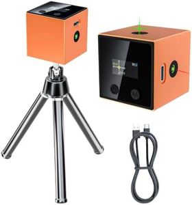 5-in-1 Digital Laser Level with Tripod, Magnetic Base & USB Rechargeable, Mini Angle Finder & Protractor, ±0.1° High Precision Cross Line Laser, Green/Red Beam for Picture Hanging,Tiling & DIY
