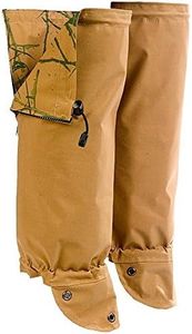 TurtleSkin Snake Gaiters, Lightweight and Waterproof, Lower Leg Gaiters for Men and Women, Durable Snake Chaps for Hunting/Hiking, Reversible – Khaki/Sage