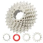 CYSKY 9 Speed Cassette 11-28T Cassette Fit for Mountain Bike, Road Bicycle, MTB, BMX (Light Weight) (11-28T)