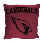 Northwest NFL Decorative Football Throw Pillow - Premium Poly-Spandex - 14" x 14" - Home Decor - Stylish & Comfortable Pillow (Arizona Cardinals - Cardinal)