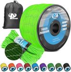 750Ib Reflective Paracord Rope,100',4mm 11 Strand Parachute Spool Cord with Collecting Bag, para Cord Lanyard for Clothsline, Hammock, Camping, Hiking and Survival