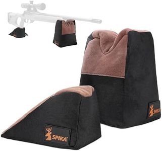 SPIKA Front and Rear Bag, Combo Shooting Rest Bag with Soft Leather and Durable Constriction for Range, Shooting, Outdoor and Hunting