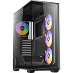 Antec C3 ARGB, 3 x 120mm & 1 x 120mm ARGB PWM Fans Included, Up to 8 Fans Simultaneously, Type-C，Seamless Tempered Glass Front & Side Panels, 360mm Radiator Support, Mid-Tower ATX PC Case