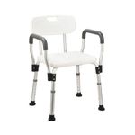 MYOYAY Shower Chair Shower Safety Seating Transfer Benches Bathtub Chair with Handles Bath Seat Foam Cushion for People with Reduced Mobility