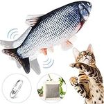 Floppy Fish Cat Toy - Cat Toys for Indoor Cats, 11" Interactive Catnip Toys for Cats, Realistic Plush Simulation Moving Fish Cat Toy, Washable, Perfect for Cats Kittens to Bite, Chew and Kick