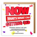 Now That's What I Call Getting Old - Funny Birthday Card. Music Lover. Retro. Cards for Men, Cards for Her, Dad Birthday Cards, Fun Birthday Card for Him. Brother Birthday Cards Funny