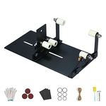 Tyenaza Glass Bottle Cutter Kit, 5 Wheel Bottle Cutter Kit with Sandpapers Adjustable Bottle DIY Cutting Tool for Square Round