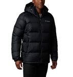 Columbia Men’s Pike Lake Hooded Winter Jacket, Water Repellent & Breathable, X-Large, Black