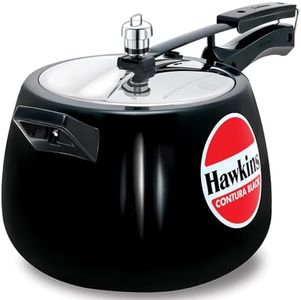 Hawkins Contura Pressure Cooker, Black, HawCB65, 6.5-Liter