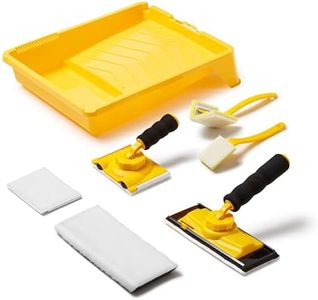 VOOMEY Paint Edger Tool Kit, 9 Inch Paint Pad Set, 7 PCS Paint Edger with Trim, Touch-Up Pad,Corner Wall and Ceiling Pad Painter,360° Rotation Handle Paint Edger Trimmer with Refill Pads