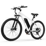 QLIFE Racer Electric Bike for Adults - 21-Speed Mountain Lightweight Ebike with Peak 750W 35 KM/H Brushless Motor, 375Wh Removable Battery, 26X2.1 Tire Step Over E-MTB, Up to 64 KM
