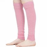 Mysocks Leg Warmers Extra Soft Stylish Fancy Winter 80s Party Dance Accessories Long Legwarmers for Women Girls Ladies Pink