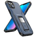 MYBAT Pro Stealth Series Phone Case for iPhone 14 Plus Case with Stand 6.7",Support Magnetic Car Mount, Heavy Duty Military Grade Drop Protective Rugged Bumper Armor Covers(Blue)