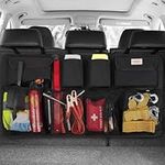 SURDOCA Car Boot Organiser - 3rd Gen [Double Capacity], Equipped with [Strong Elastic Mesh & 4 Wand Structure], Boot Bag, Car Boot Bag