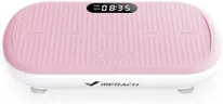 MERACH Vibration Plate Exercise Machine, Vibration Plate 440 Lbs Capacity, Bluetooth and Silicone Pedal, Stimulate Deep Fat, Vibration Plate for Lymphatic Drainage, Vibrating for Weight Loss (Pink)