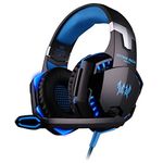 ArkarTech Gaming Headset Microphone PC Headphone Gamer with Mic LED 3.5mm Stereo G2000 for PC Computer Game With Noise Cancelling & Volume Control