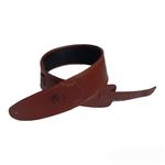 Ve CREATION Leather Guitar Strap for BASS,ELECTRIC,ACOUSTIC,HEAVY GUITARS, 3 inch wide soft padded. Adjustable From 42 inches To 56 inches. Reddish-brown color (VEG-0036)