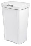 Sterilite Wastebaskets, White, 13 Gallon