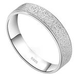 Meyiert 925 Sterling Silver Wedding Band Anniversary Engagement Promise Eternity Ring (R)