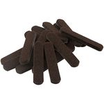 SoftTouch Self-Stick Heavy Duty Felt Strips for Hard Surfaces (1/2" x 2-5/8"), (16 Piece) - Walnut Brown