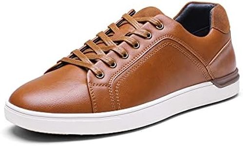 Bruno Marc Men's Casual Dress Sneakers Fashion Oxfords Skate Shoes for Men, Brown, Size 9.5, SBFS211MWIDE