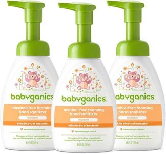 Babyganics Alcohol-Free Foaming Hand Sanitizer, Mandarin, 8.45oz Pump Bottle (Pack of 3)