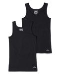 Jockey Girls Scoop Neck Sleeveless Tank Top for Girls (Pack of 2) SG02_Black_5-6 Yrs