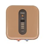 Haier (ES15V-SD WIFI) 15 Litres Vertical 5 Star Storage Shock Proof Smart Wi-Fi Water Heater (Geyser) with Intelligent Bacteria Proof System Technology, backed with 7-year warranty by Haier, (Gold)