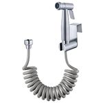 Hand Held Bidet Sprayer - Stainless Steel Sprayer Shattaf Toilet Bidet Shower Head for Bathroom Sink or Toilet - with 59in ABS Flexible Telescopic Shower Hose and Bracket Holder