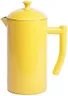 Frieling Stainless Steel French Press Coffee Maker - 34 Fl Oz, Yellow - Double-Walled with Double Filter - Insulated Plastic-Free Coffee Press for Camping & Travel