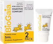 BioGaia Protectis Baby Probiotic Drops | Baby Essentials for Colic & Gas Relief | Safe for Newborns | Ease Crying, Fussing, Colic, Gas, Spit-ups & Constipation | No Dairy, Soy & Gluten | 5mL (2-Pack)