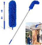 Gutter Cleaning Tools from The Ground Gutter Cleaning Tools Pole Roofing Tool Rain Gutter Guard Cleaner Tool Easy Remove Leaves and Debris Under Gutter Hangers (Blue)