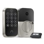 Yale Assure Lock 2 Deadbolt, Satin Nickel Keyed Smart Entry Door Lock with Z-Wave Connected Touchscreen Keypad for Code Entry and Remote Access, YRD420-ZW2-619