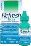 Refresh Tears Ophthalmic Solution, Eye Drops for Dry Eye Relief, Compatible with Lenses, 15ml