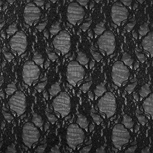 Black Stretch Lace Fabric - by The Yard
