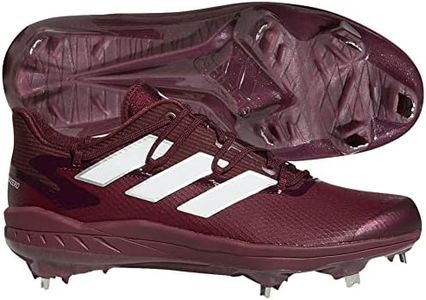 Adidas Men's Adizero Afterburner 8 Baseball Shoe, Team Maroon/White/White, 9