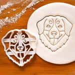 EROTNGO Bernese Mountain Dog Face Cookie Cutter | Bake Adorable Sennenhund Treats for Doggy Parties and Pet Celebrations | Ideal for Dog Lovers and Pet-Themed Events(ONLY FACE)