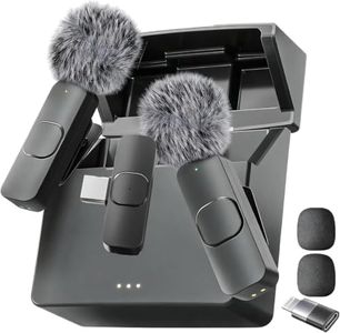 Mini Mic Pro (Latest Model - Wireless Mini Microphone for iPhone, iPad, Android - 2 Pack Lavalier Microphone for Video Recording - iPhone Mic Crystal Clear Recording with USB-C for Content Creators