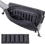 Aprikostein Buttstock Shotgun Shell Holder for Ammo 12 Gauge 20Ga 30-06 30-30 45-70 7.62 410 Left Right Handed Ambidextrous Rifle Stock Pouch Cheek Rest Shotshell Carrier