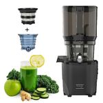 Kuvings AUTO10 Black Cold Press Juicer with Smoothie & Sorbet Attachment, New Launch, Ultimate Hands-Free Whole Slow Juicer, Just Load Ingredients & Extract Juice, Auto Cutting, 12 Years Warranty