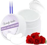 Lash Remover for Eyelash Clusters and Extensions: 10ml Cream Glue-Remover, Effectively, Low Irritation for Sensitive Skin, Rose-flavored, 250123