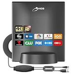 HD Digital TV Antenna, Long Range Reception, HDTV Antenna for TV with Signal Booster - Support 4K 1080P Channels Digital HD Indoor Support All Free HDTV Channels