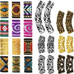 24 Pieces Dreadlock Beads Hair Tube Beads DIY Hair Braiding Jewelry Accessories Braiding Hair Decorations for Men Women Favors, Tibetan Style