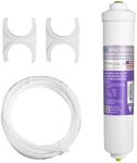 APEC Water Systems PHPLUSKIT-38 10" US Made Alkaline High Purity pH+ Calcium Carbonate Inline Filter Kit with 3/8"D Tubing Quick Connect, White