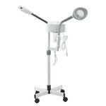 WINEDYOUNG Professional Facial Steamer 2 in1 Steamer for Face 5X LED Magnifying Lamp Hot Ozone Facial Steamer for Esthetician Beauty Face Equipment Use at Home or Salon