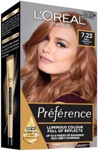 L’Oréal Paris Préférence Permanent Hair Colour - 7.23 Bali Dark Rose Gold